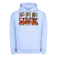 Pigment Grape Ice Ho ho ho Reindeer Urban Hoodie - NancyCooperArtShop