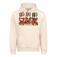 Sandshell Ho ho ho Reindeer Urban Hoodie - NancyCooperArtShop