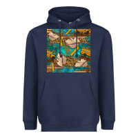 Navy student delivery specialist seamless pattern Heavyweight Hoodie - BundleAndBundleShop