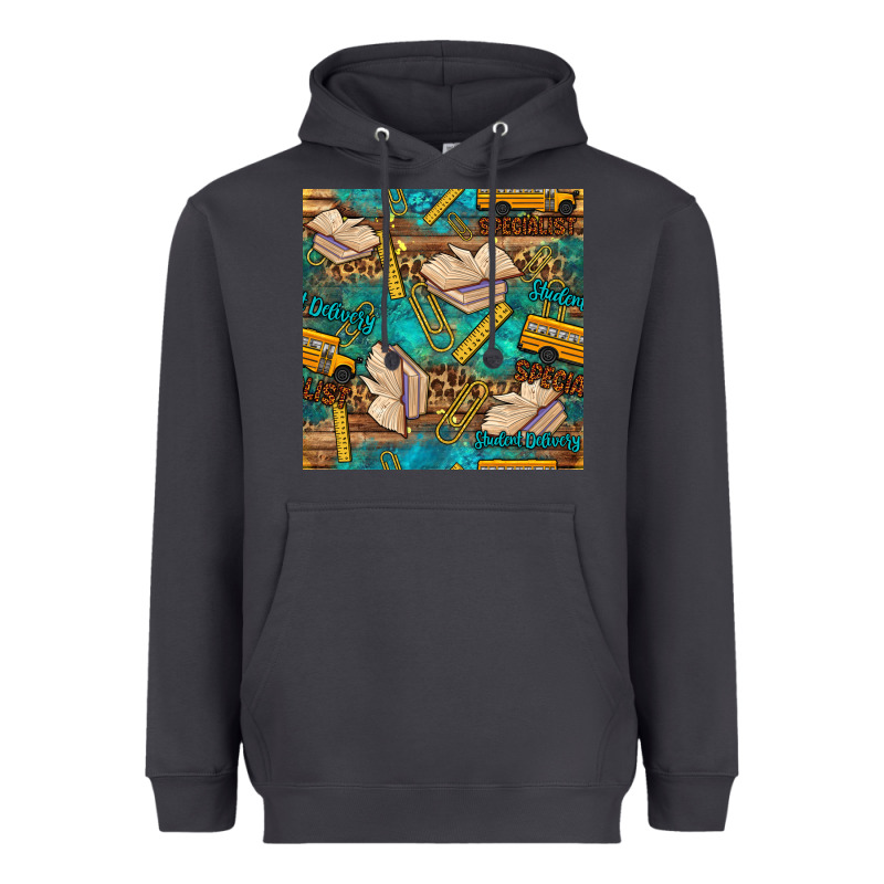Student Delivery Specialist Seamless Pattern Heavyweight Hoodie by BundleAndBundleShop | Teevron