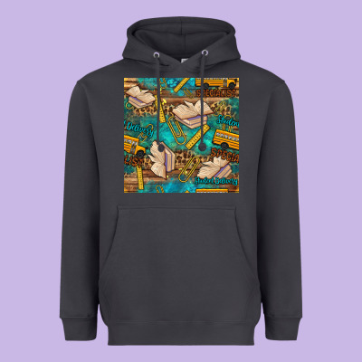 Student Delivery Specialist Seamless Pattern Heavyweight Hoodie Designed By Bundleandbundleshop