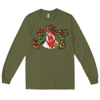 Army Green christmas joy with rooster Long Sleeve Tee - RanaPortraitStore