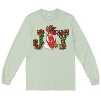 Matcha christmas joy with rooster Long Sleeve Tee - RanaPortraitStore
