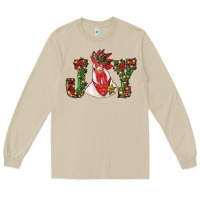 Mushroom christmas joy with rooster Long Sleeve Tee - RanaPortraitStore