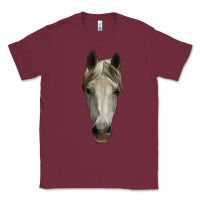 Burgundy horse head Classic Tee - RanaPortraitStore