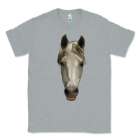 Heather Grey horse head Classic Tee - RanaPortraitStore