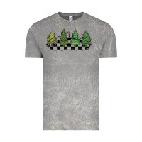 Cloud Rock christmas checkered trees Vintage Tee - MaliasSmallBusiness