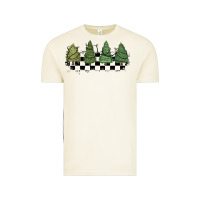 Vintage Arctic christmas checkered trees Vintage Tee - MaliasSmallBusiness
