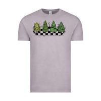 Vintage Zinc christmas checkered trees Vintage Tee - MaliasSmallBusiness