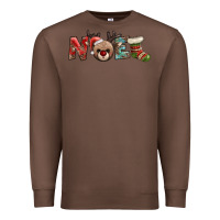 Chestnut noel with sock and reindeer Premium Sweatshirt - AdoDesignShop