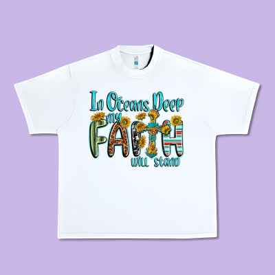 Urban Heavy Tee in oceans deep faith will stand