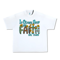 White in oceans deep faith will stand Urban Heavy Tee - texasbilliewilder