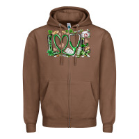 Chestnut st.patricks love nurse Zipper Hoodie - RacoonDesign
