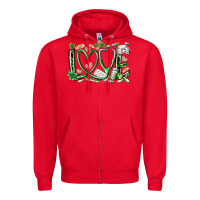 Red st.patricks love nurse Zipper Hoodie - RacoonDesign