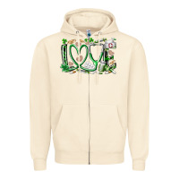 Sandshell st.patricks love nurse Zipper Hoodie - RacoonDesign