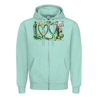 St.patricks Love Nurse Zipper Hoodie | Teevron