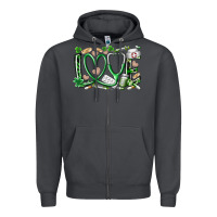 Smoke st.patricks love nurse Zipper Hoodie - RacoonDesign