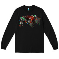 Black christmas bison Long Sleeve Tee - RanaPortraitStore