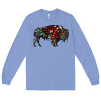 Colony Blue christmas bison Long Sleeve Tee - RanaPortraitStore