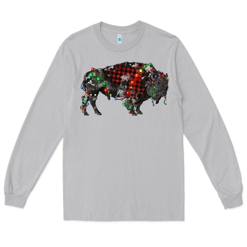 Christmas Bison Long Sleeve Tee by RanaPortraitStore | Teevron