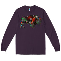 Plum christmas bison Long Sleeve Tee - RanaPortraitStore