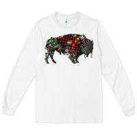 White christmas bison Long Sleeve Tee - RanaPortraitStore