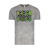 Cloud Rock checkered trees Vintage Tee - MaliasSmallBusiness