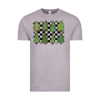 Vintage Zinc checkered trees Vintage Tee - MaliasSmallBusiness