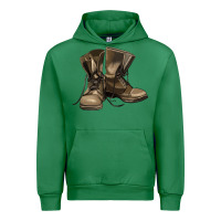 Emerald soldier veteran boots Urban Hoodie - MaliasSmallBusiness