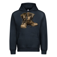 Navy soldier veteran boots Urban Hoodie - MaliasSmallBusiness