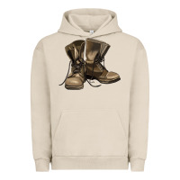 Pigment French Oak soldier veteran boots Urban Hoodie - MaliasSmallBusiness