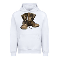 White soldier veteran boots Urban Hoodie - MaliasSmallBusiness