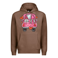 Chestnut valentines day gnome truck Premium Hoodie - MaliasSmallBusiness