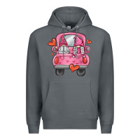 Rock valentines day gnome truck Premium Hoodie - MaliasSmallBusiness