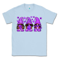 Dusty Blue Domestic Violence Warrior Afro Gnomes Classic Tee - texasbilliewilder