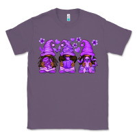 Lavender Domestic Violence Warrior Afro Gnomes Classic Tee - texasbilliewilder