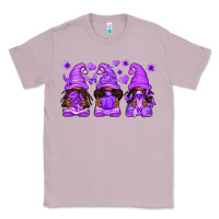 Lilac Domestic Violence Warrior Afro Gnomes Classic Tee - texasbilliewilder