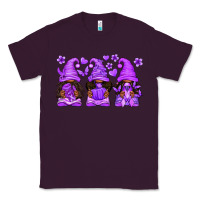 Plum Domestic Violence Warrior Afro Gnomes Classic Tee - texasbilliewilder