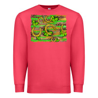 Cardinal horseshoe shamrock leopard wood glitter background Premium Sweatshirt - Artiststas