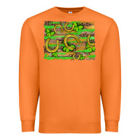 Carrot horseshoe shamrock leopard wood glitter background Premium Sweatshirt - Artiststas