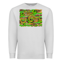 Dove Grey horseshoe shamrock leopard wood glitter background Premium Sweatshirt - Artiststas