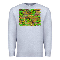 Heather Grey horseshoe shamrock leopard wood glitter background Premium Sweatshirt - Artiststas