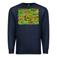 Navy horseshoe shamrock leopard wood glitter background Premium Sweatshirt - Artiststas