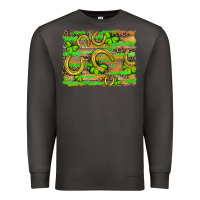 Smoke horseshoe shamrock leopard wood glitter background Premium Sweatshirt - Artiststas