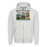 Dove Grey Get Out Of My Way It's Pumpkin Spice Season Zipper Hoodie - CowhideDigitalArt