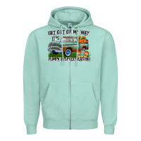 Seafoam Get Out Of My Way It's Pumpkin Spice Season Zipper Hoodie - CowhideDigitalArt