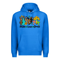 True Royal peace love cross Premium Hoodie - AdoDesignShop