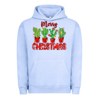 Pigment Grape Ice Merry Christmas Cactuses Urban Hoodie - MaliasSmallBusiness