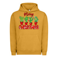 Pigment Peanut Butter Merry Christmas Cactuses Urban Hoodie - MaliasSmallBusiness