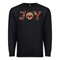 Black joy reindeer Premium Sweatshirt - AdoDesignShop